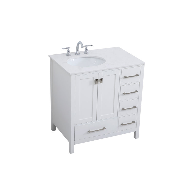 Andover Mills™ Broadview 32'' Single Bathroom Vanity with Engineered